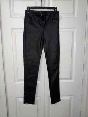 Black Skinny Faux Leather Pants